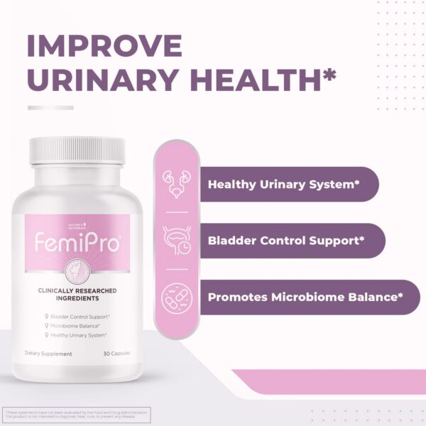 Suplemento natural Femipro con probióticos y hierbas