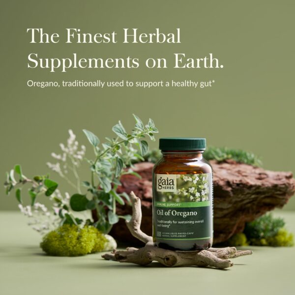 Suplemento natural Gaia Herbs aceite de orégano 120 cápsulas