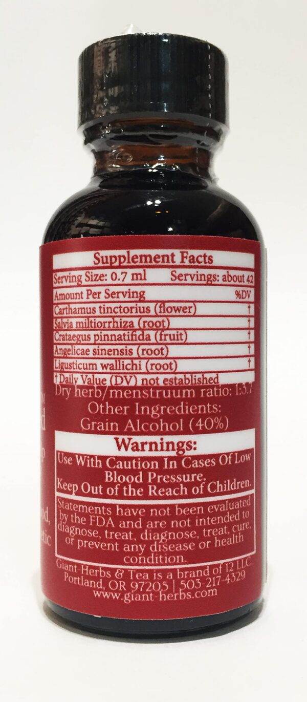 Suplemento natural de Giant-Herbs & Tea red fed tintura