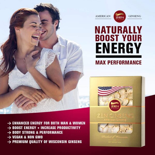 Version 1.0.0 Suplemento natural ginseng Wisconsin para hombres y mujeres