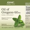 Suplemento natural GNC aceite de orégano 100 cápsulas