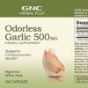 Suplemento natural GNC ajo 500 mg apoyo cardiovascular