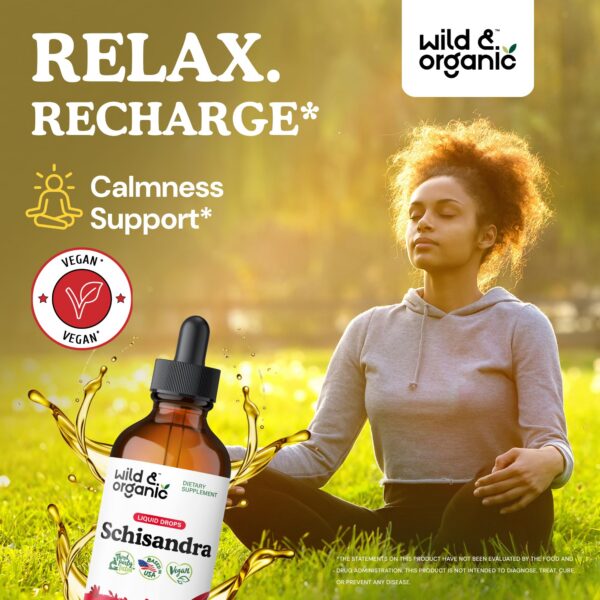 Suplemento natural gotas de schisandra para relajación