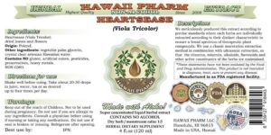 Version 1.0.0 Suplemento natural herbal Heartsease hoja y flor secas 32 oz