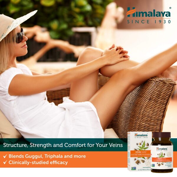 Suplemento natural Himalaya VeinCare para confort rectal
