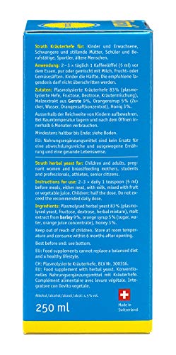 Suplemento natural líquido fermentado Strath sin lactosa