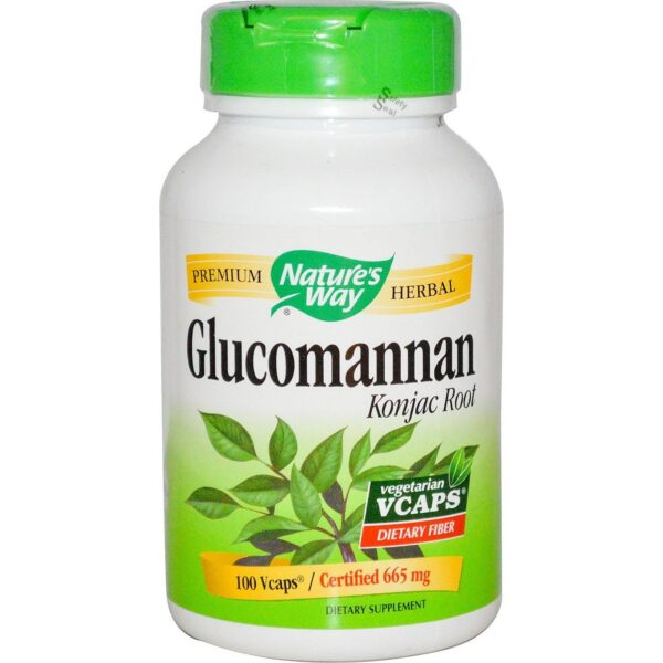 Suplemento natural Natures Way Glucomannan envase