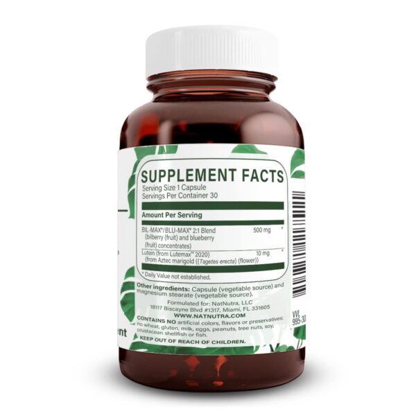 Suplemento Natural Nutra para mejorar visión nocturna y diurna