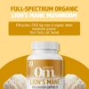 Suplemento natural OM Mushroom melena de león para inmunidad