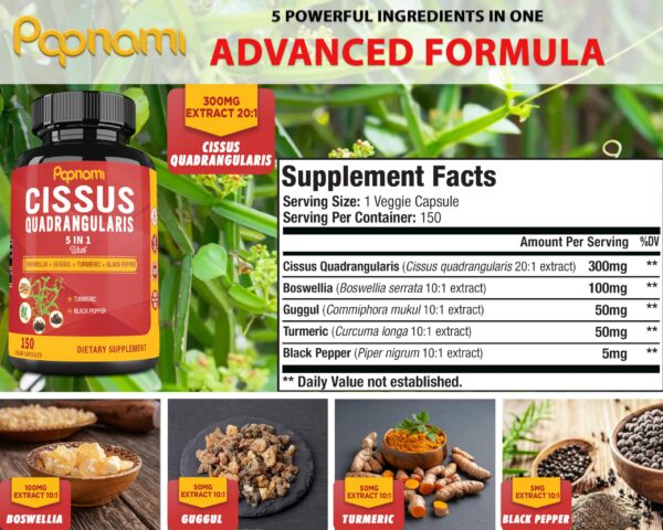 Version 1.0.0 Suplemento natural Papnami para articulaciones y huesos