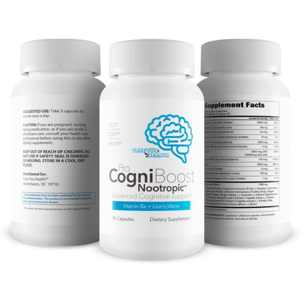 Suplemento natural Pro Cogni Boost fórmula avanzada para cerebro