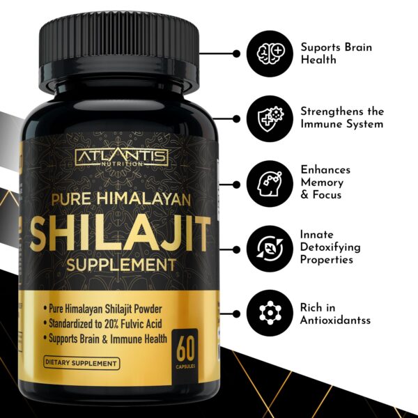 Version 1.0.0 Suplemento natural shilajit extracto 10 a 1 para hombres y mujeres