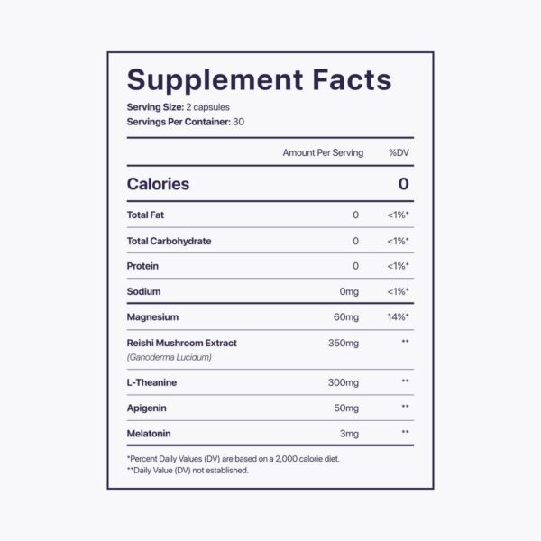 Version 1.0.0 Suplemento natural para sueño con magnesio y apigenina