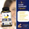 Suplemento natural para sueño Potent Garden Sleep Well 60 caps