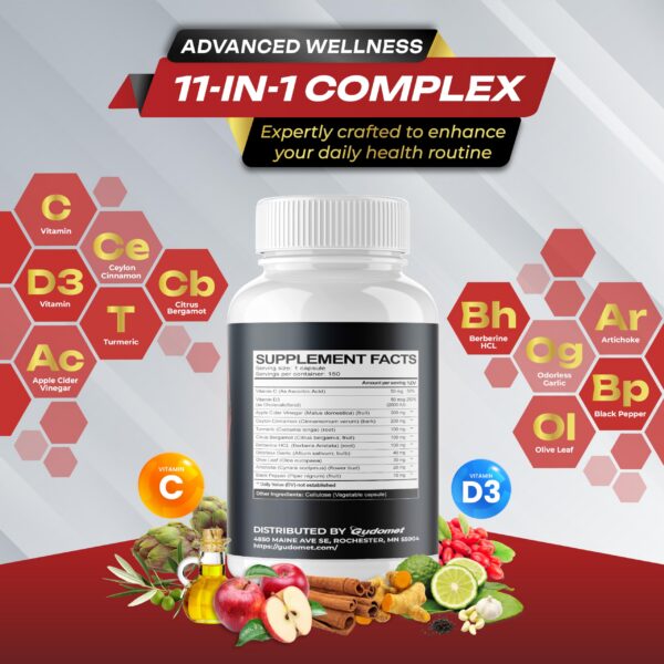 Version 1.0.0 Suplemento natural ingredientes vinagre de sidra manzana GUDOMET