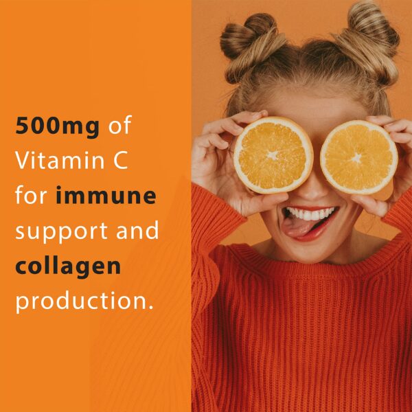 Suplemento natural vitamina C y bioflavonoides cítricos orgánicos