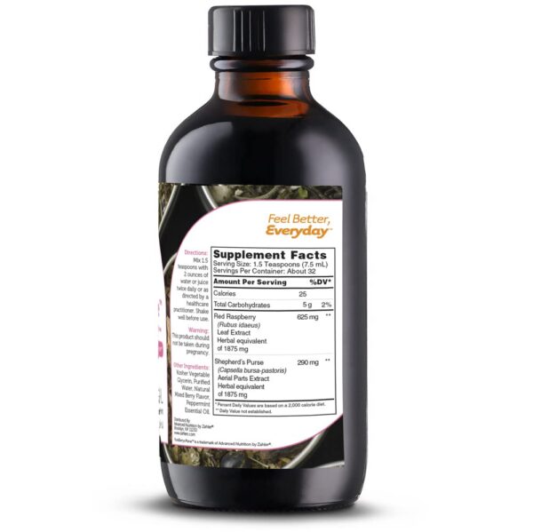 Suplemento natural Zahler hoja frambuesa y bolsa de pastor