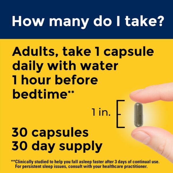 Suplemento Nature Made valeriana para adultos 30 cápsulas apoyo sueño