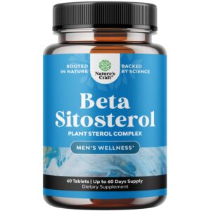 Suplemento para próstata Natures Craft con beta sitosterol en botella
