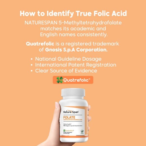 Suplemento NATURESPAN ácido folínico para salud prenatal