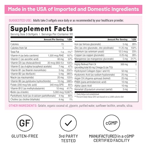 Suplemento NatureWise multivitamínico para salud y belleza