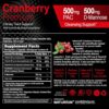 Suplemento naturion cranberry premium con ingredientes naturales