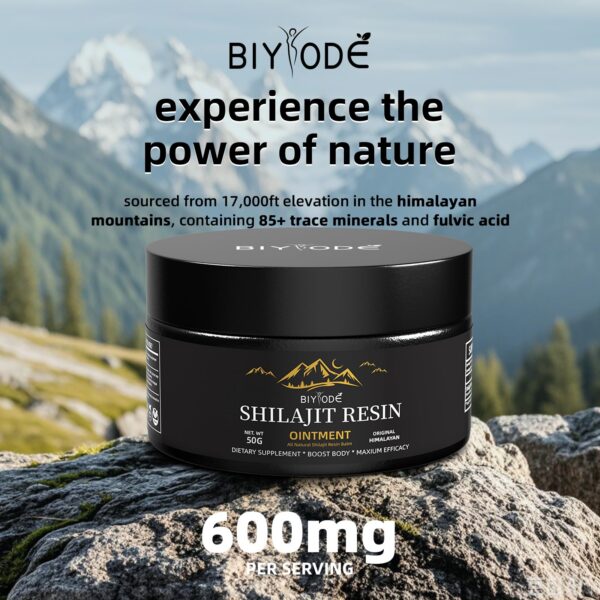 Suplemento naturista BIYODE Shilajit mineralizado