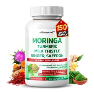 Suplemento Nessarit Moringa 150 cápsulas mezcla 10 en 1 natural