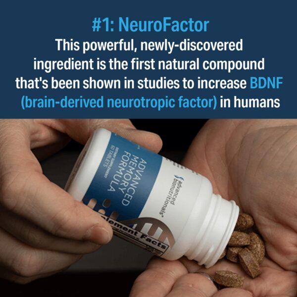 Suplemento con NeuroFactor y bacopa para cerebro