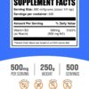 Suplemento niacina 500mg sin gluten BulkSupplements polvo