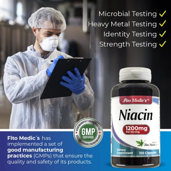 Suplemento de niacina FITO MEDIC'S energía celular