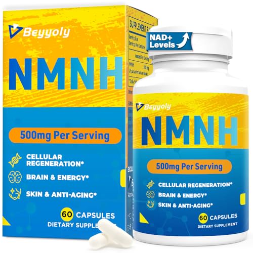 Suplemento NMNH 500mg 60 cápsulas para energia y envejecimiento