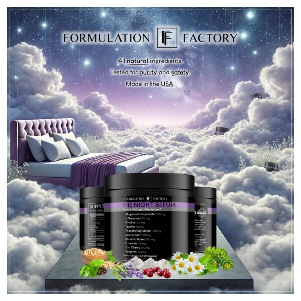 Suplemento nocturno para enfoque, claridad y energía