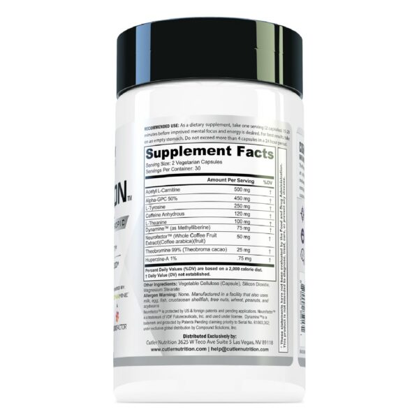 Suplemento nootrópico Cutler COGNITION 60 cápsulas