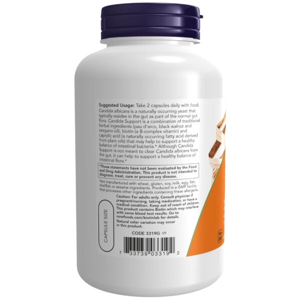 Suplemento NOW con ingredientes naturales para flora intestinal sana