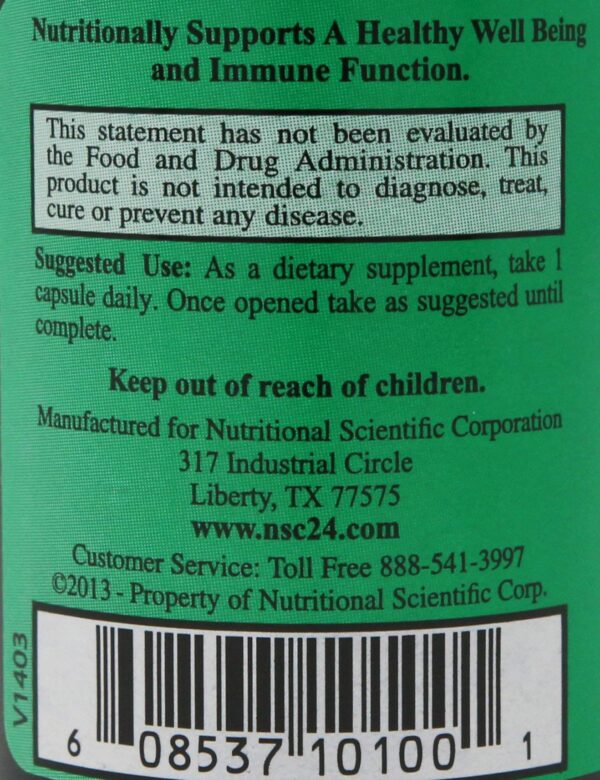 Suplemento NSC-100 Beta Glucano apoyo inmunológico