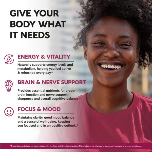 Suplemento Nutraharmony complejo B para cerebro y corazón