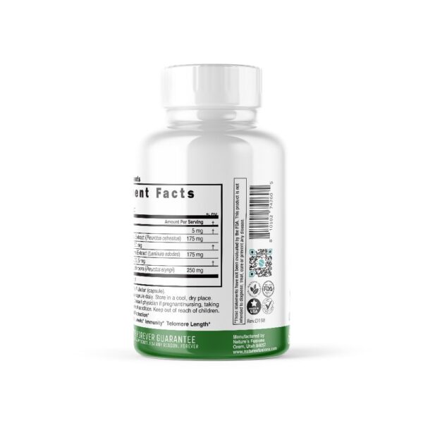 Suplemento Nutri L ergothioneína y 600mg extracto hongos orgánicos