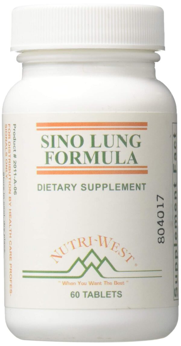 Suplemento Nutri-West Sino-Lung 60 tabletas para pulmones