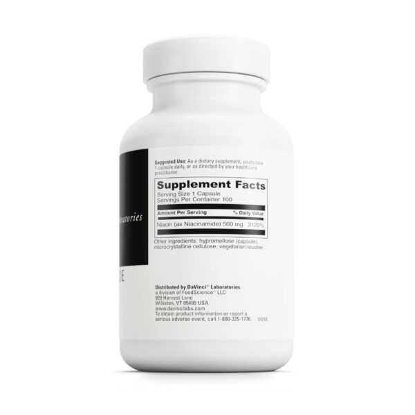 Suplemento nutricional niacinamida vitamina b3 DaVinci Labs