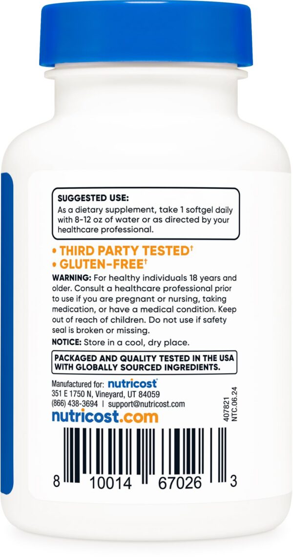 Suplemento Nutricost biotina sin gluten no GMO 150 cápsulas