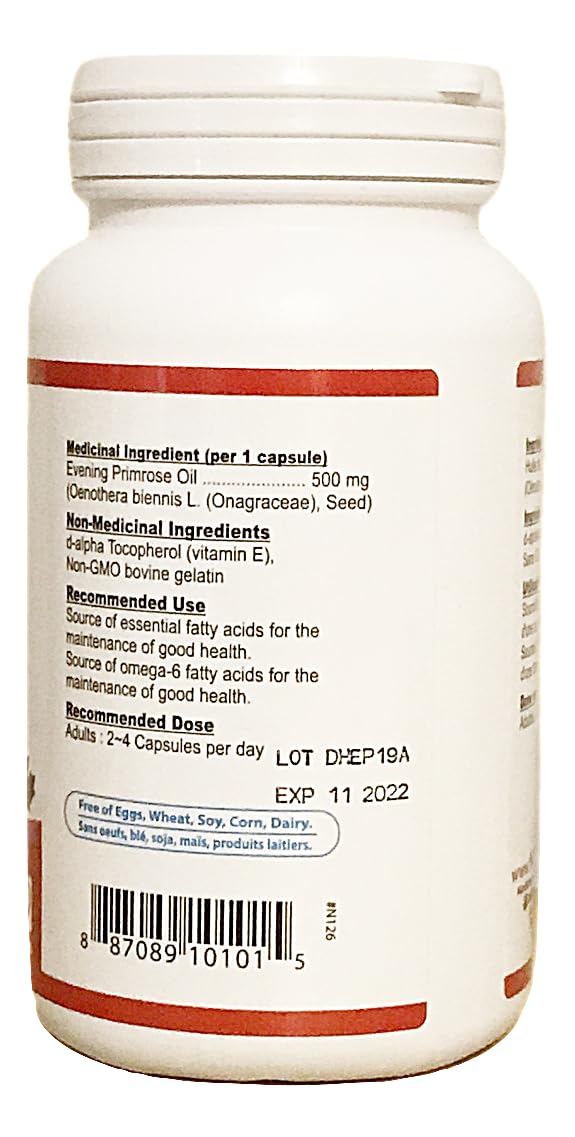 Suplemento Nutridom aceite onagra Omega-6 200 cápsulas blandas