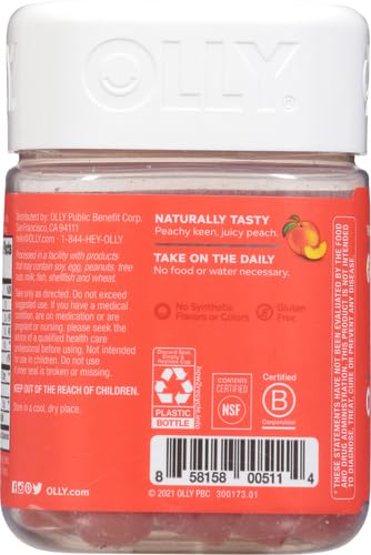 Suplemento OLLY para salud digestiva con 500 millones CFU Bacillus Coagulans