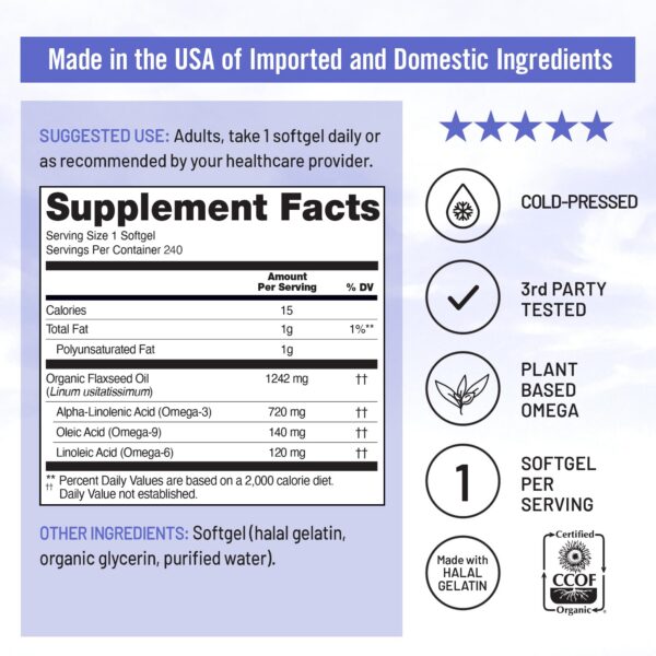 Version 1.0.0 Suplemento omega 3 6 9 sin artificiales NatureWise linaza