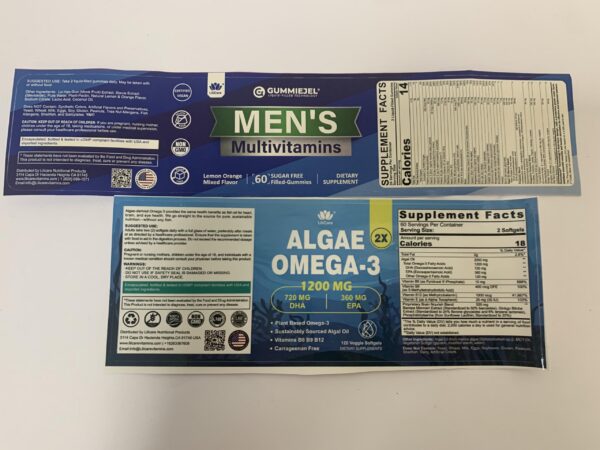 Suplemento omega 3 de algas para hombres