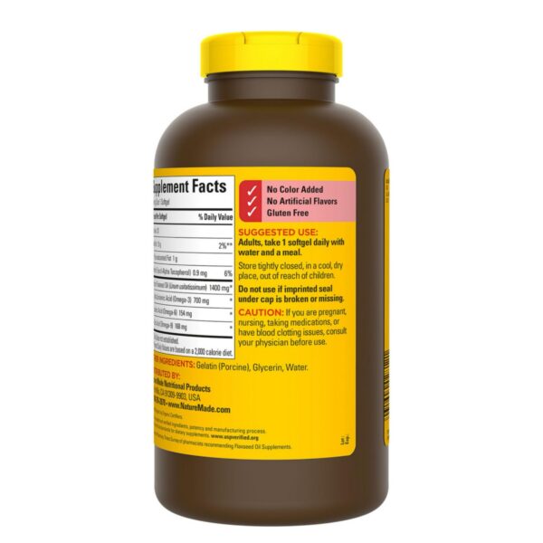 Suplemento de Omega-3 vegetal aceite de semilla de lino Chloe'C 300 cápsulas