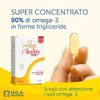 Suplemento Omega-3 en cápsulas para salud cardiovascular y cerebral