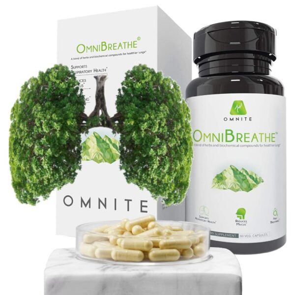 Suplemento Omnite OMNIBREATHE cápsulas para salud respiratoria