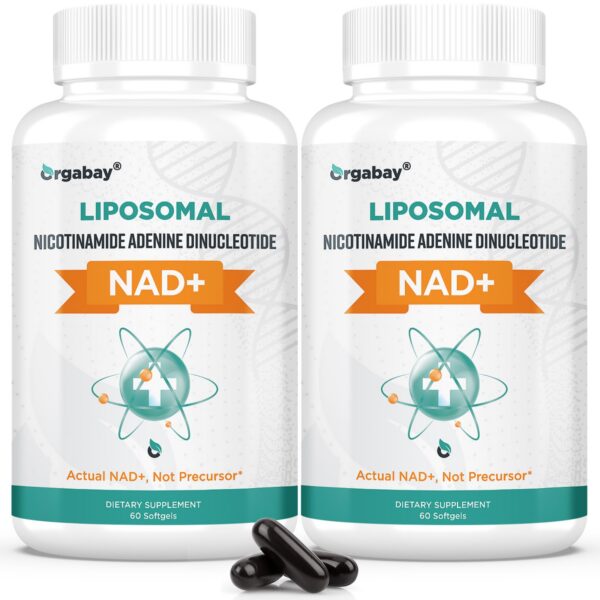 Suplemento Orgabay Liposomal NAD+ 500mg 120 cápsulas