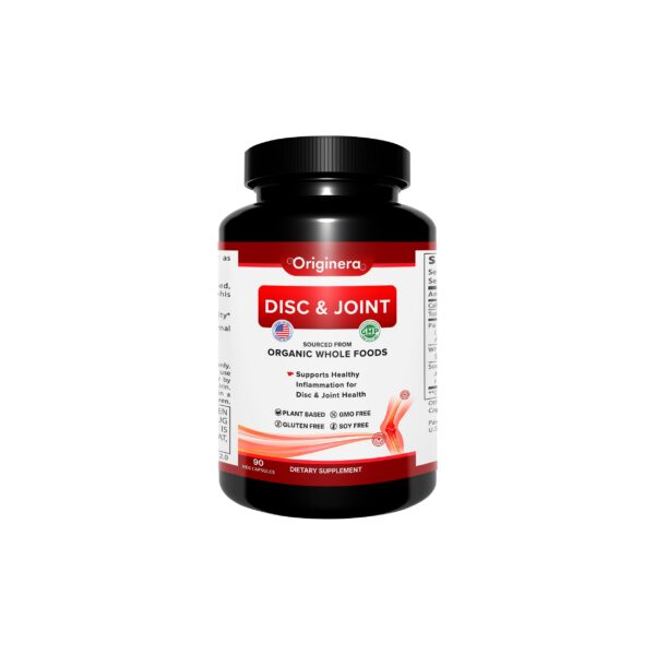 Suplemento orgánico para articulaciones y discos Originera frasco
